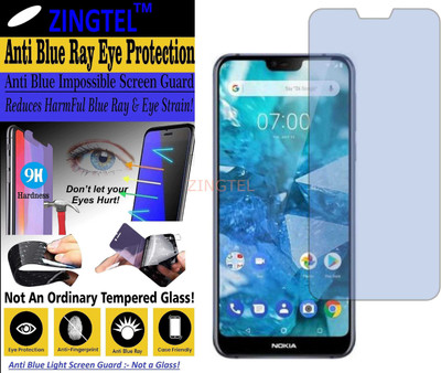 ZINGTEL Impossible Screen Guard for NOKIA TA-1097 (NOKIA 7.1) (Impossible UV AntiBlue Light)(Pack of 1)