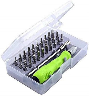 UniTale Multi Purpose Heavy Duty 32 Pcs of Screw Driver Set with Magnetic Flexible Extension Road For Home Laptop Mobile Repairing Mini size Big Works Standard Screwdriver Set(Pack of 32)
