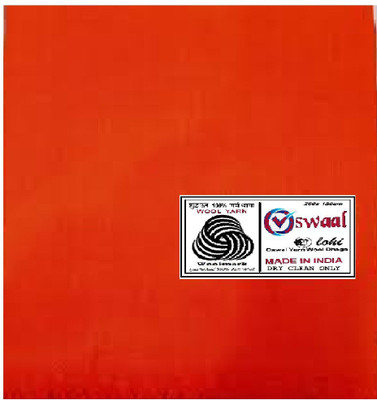 Oswaal Wool Solid Men Shawl(Orange)