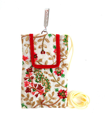 Mahabal Multicolor Sling Bag Jaipuri waist clip RED STIRP FOR GIRL& WOMEN