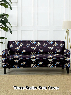 Flipkart SmartBuy Polyester Floral 3 Seater Sofa Cover(Multicolor Pack of 1)