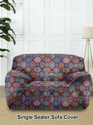 Flipkart SmartBuy Polyester Abstract 1 Seater Sofa Cover(Multicolor Pack of 1)