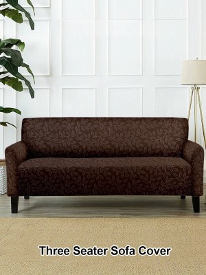 Flipkart SmartBuy Polyester Floral Sofa Cover(brown Pack of 1)