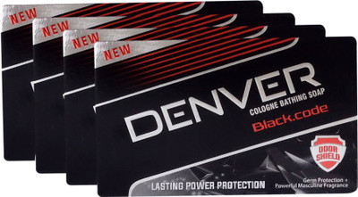 DENVER Black Code Odor Shield Soap(4 x 125 g)