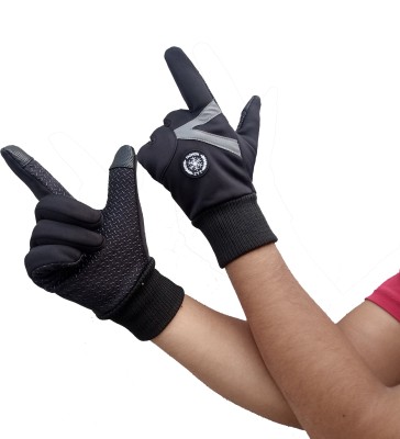 DreamPalace India Full Finger All Season Outdoor Gloves Driving Gloves Riding Gloves(Black)