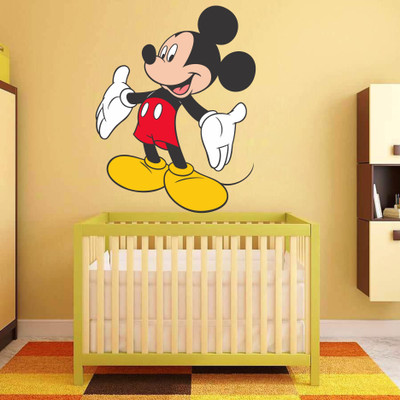 Decor hubb 67 cm Mickey Mouse wall Sticker Self Adhesive Sticker(Pack of 1)
