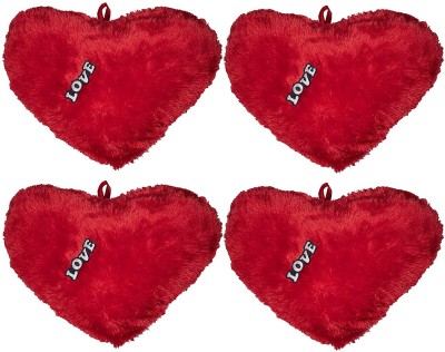 Love And Joy 4 Soft Stuffed Heart Gifts For Valentinesday/Anniversary and Birthday  - 30 cm(Red)