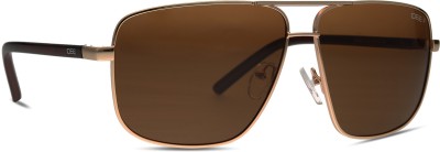 IDEE Aviator Sunglasses(For Men, Brown)