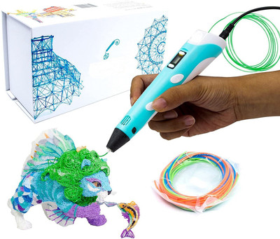 Levin 3D Pen-2 Professional 3D Printing Drawing Pen with 3 x 1.75mm ABS/PLA Filament for Creative Modelling and Education 3D Printer Pen