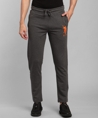 U.S. POLO ASSN. Solid Men Black Track Pants