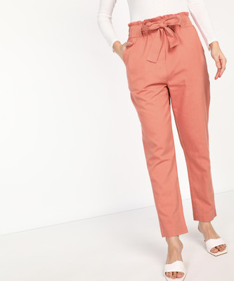 FLYING MACHINE Regular Fit Women Pink Trousers