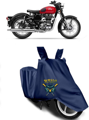 KRYB Waterproof Two Wheeler Cover for Royal Enfield(Bullet Trials 500, Blue)