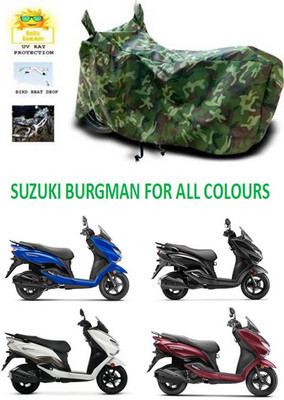 Mdstar Waterproof Two Wheeler Cover for Suzuki(Burgman Street 125, Multicolor)