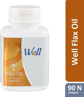 Well Flax Oil Cold Pressed Omega 3,6,9(90 No)