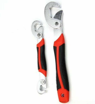 Swastik Creation Stainless Steel Socket Adjustable Universal Multi Function Wrench Spanner Set Tools Snap And Grip Open End Snap N Grip Tool Spanner 9Mm to 32 Mm Works Set of 2 Piece Stainless Steel Socket Adjustable Universal Multi Function Wrench Spanner Set Tools Snap And Grip Open End Snap N Gri