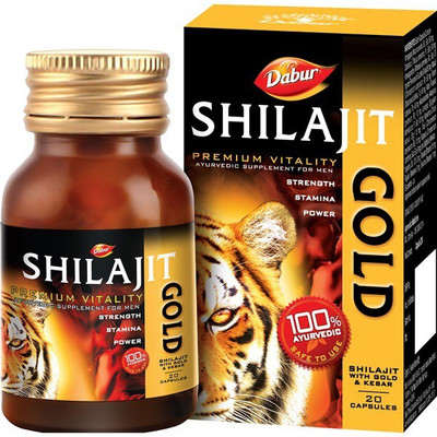 Dabur Shilajit Gold (each of 20 capsule)(Pack of 2, 40 Capsules)