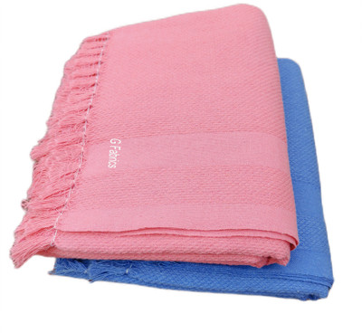 G Fabrics Cotton 550 GSM Bath Towel Set(Pack of 2)