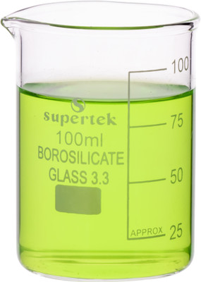Supertek 100 ml Low Form Beaker(Pack of 20)