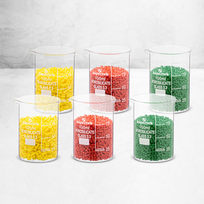 Supertek 100 ml Low Form Beaker(Pack of 6)