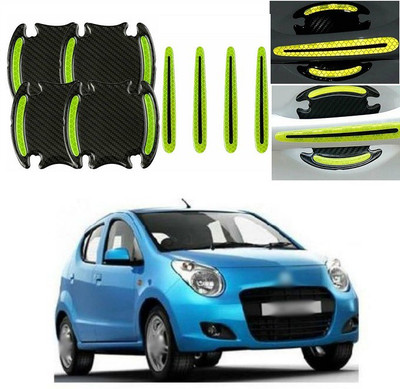 PRTEK Plastic Car Door Guard(Black, Green, Pack of 8, Maruti, A-Star)
