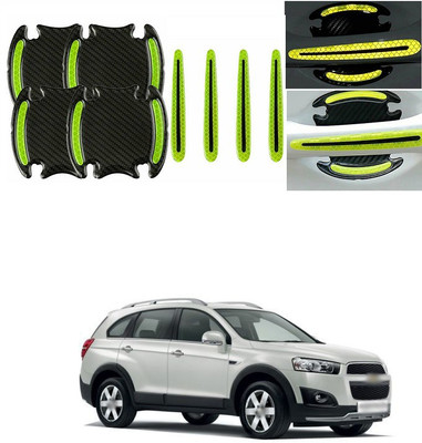 PRTEK Plastic Car Door Guard(Black, Green, Pack of 8, Chevrolet, Captiva)