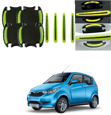 PRTEK Plastic Car Door Guard(Black, Green, Pack of 8, Mahindra, Reva)