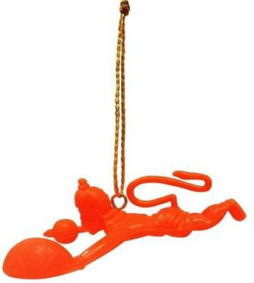 Pepino Good Orange Flying Lord Hanuman Idol Car Hanging Ornament, Pack of One Car Hanging Ornament(Pack of 1)
