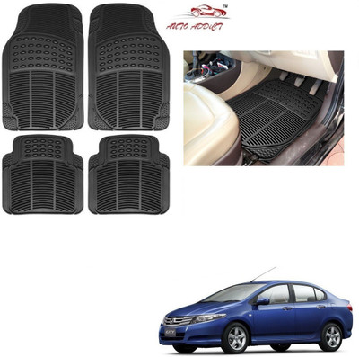 AuTO ADDiCT Rubber Standard Mat For  Honda City i-Vtec(Black)