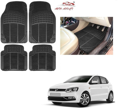 AuTO ADDiCT Rubber Standard Mat For  Volkswagen Polo Exquisite(Black)
