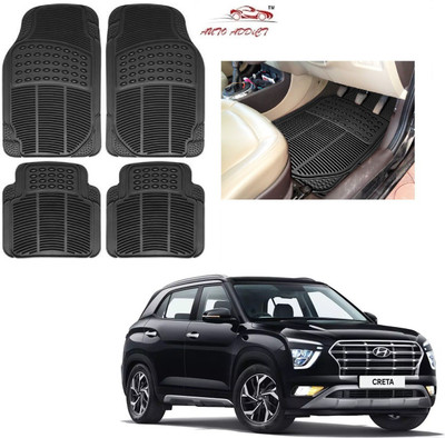 AuTO ADDiCT Rubber Standard Mat For  Hyundai Creta(Black)