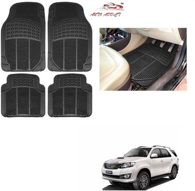 AuTO ADDiCT Rubber Standard Mat For  Toyota Fortuner Old(Black)