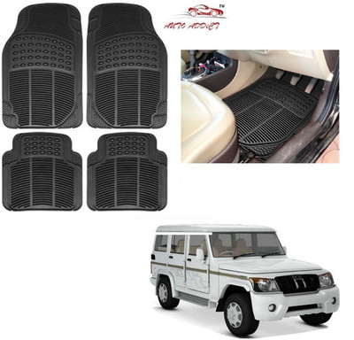 AuTO ADDiCT Rubber Standard Mat For  Mahindra Bolero(Black)