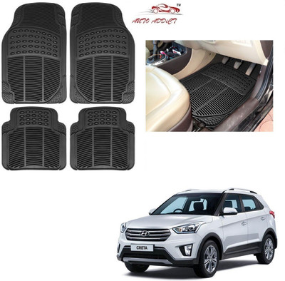 AuTO ADDiCT Rubber Standard Mat For  Hyundai Creta(Black)