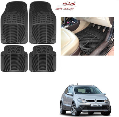 AuTO ADDiCT Rubber Standard Mat For  Volkswagen Polo Cross(Black)