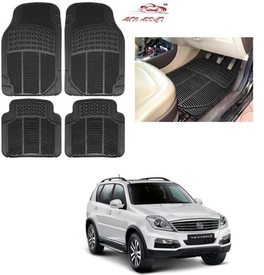 AuTO ADDiCT Rubber Standard Mat For  Mahindra Rexton(Black)