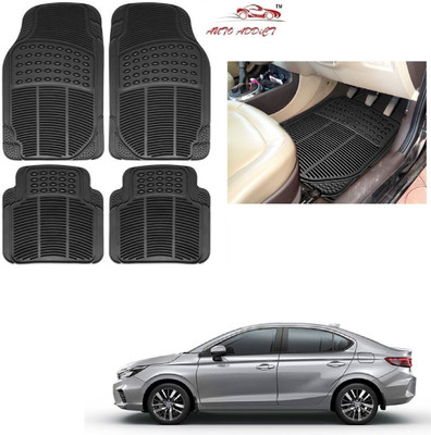AuTO ADDiCT Rubber Standard Mat For  Honda New City(Black)