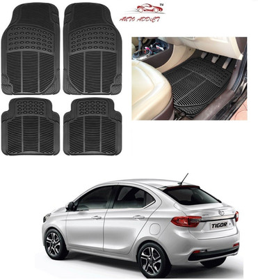 AuTO ADDiCT Rubber Standard Mat For  Tata Tigor(Black)