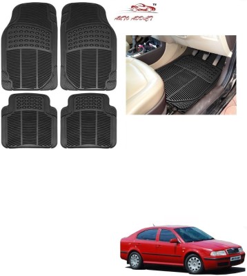 AuTO ADDiCT Rubber Standard Mat For  Skoda Octavia(Black)