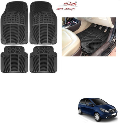 AuTO ADDiCT Rubber Standard Mat For  Tata Indica Vista(Black)