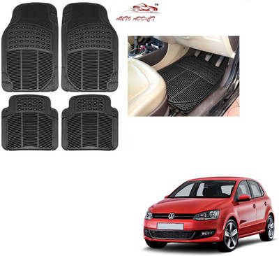 AuTO ADDiCT Rubber Standard Mat For  Volkswagen Polo(Black)