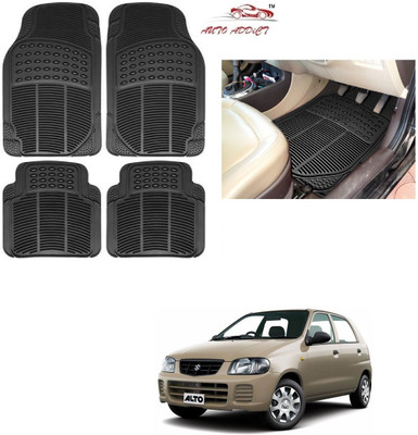 AuTO ADDiCT Rubber Standard Mat For  Maruti Suzuki Alto(Black)