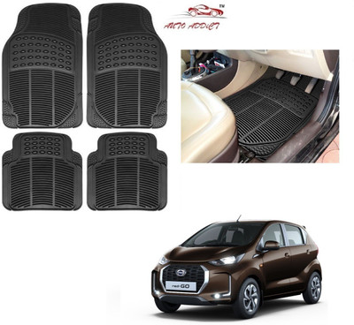 AuTO ADDiCT Rubber Standard Mat For  Datsun Redi GO(Black)