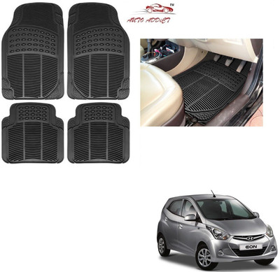 AuTO ADDiCT Rubber Standard Mat For  Hyundai Eon(Black)