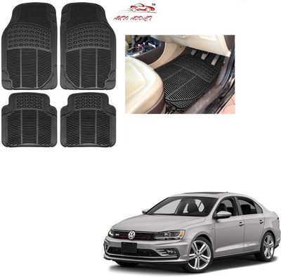 AuTO ADDiCT Rubber Standard Mat For  Volkswagen Passat(Black)