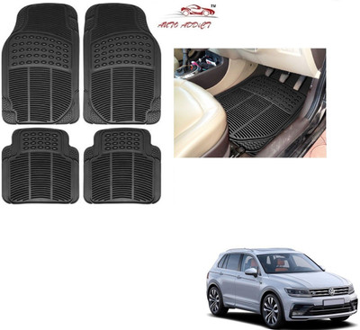 AuTO ADDiCT Rubber Standard Mat For  Volkswagen Tiguan(Black)