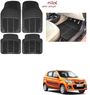 AuTO ADDiCT Rubber Standard Mat For  Maruti Suzuki Alto K10(Black)