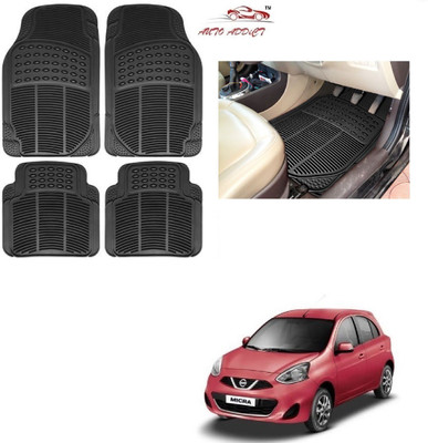 AuTO ADDiCT Rubber Standard Mat For  Nissan Micra(Black)
