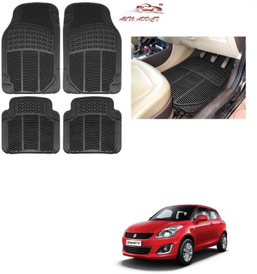 AuTO ADDiCT Rubber Standard Mat For  Maruti Suzuki New Swift(Black)