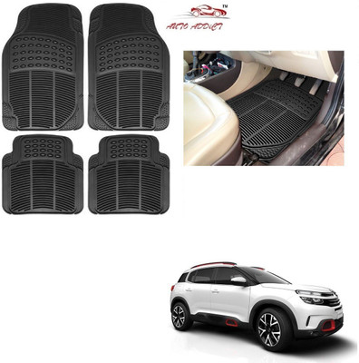 AuTO ADDiCT Rubber Standard Mat For  Universal For Car(Black)