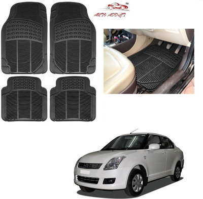 AuTO ADDiCT Rubber Standard Mat For  Maruti Suzuki Swift Dzire(Black)